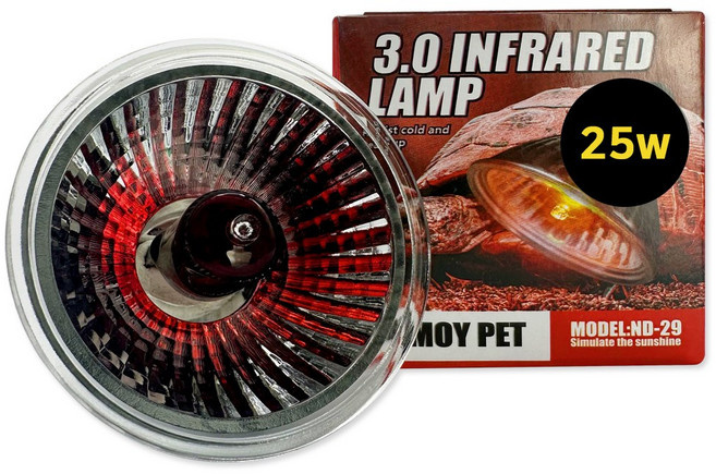 노모이펫 렙타일 거북이&파충류 할로겐 히팅램프, 1개, NomoyPet ND-29 레드 25W