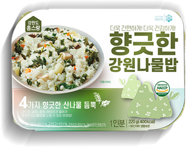 나물밥 생생곤드레나물밥 곤드레나물밥세트 나물, 4개, 220g