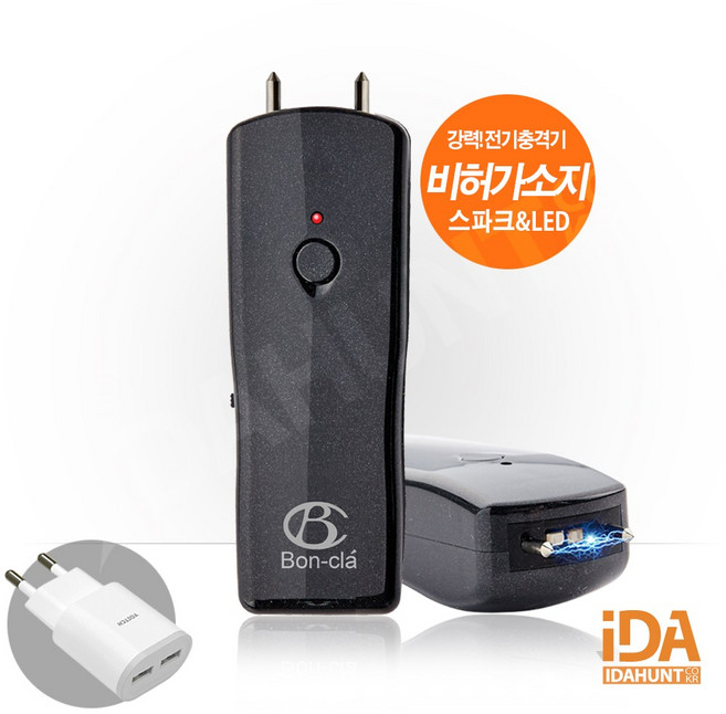 호신용전기충격기 B1 비허가 여성호신용품 아이다헌트+충전패키지포함, 1개