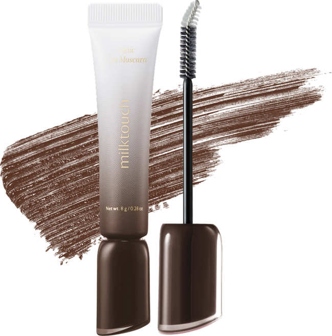 밀크터치 24시간 지속 강력 컬링 아이코닉 마스카라, 1개, 브라운