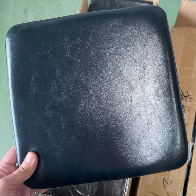 FDW 皮革椅墊, 1個, 黑色, 黑色