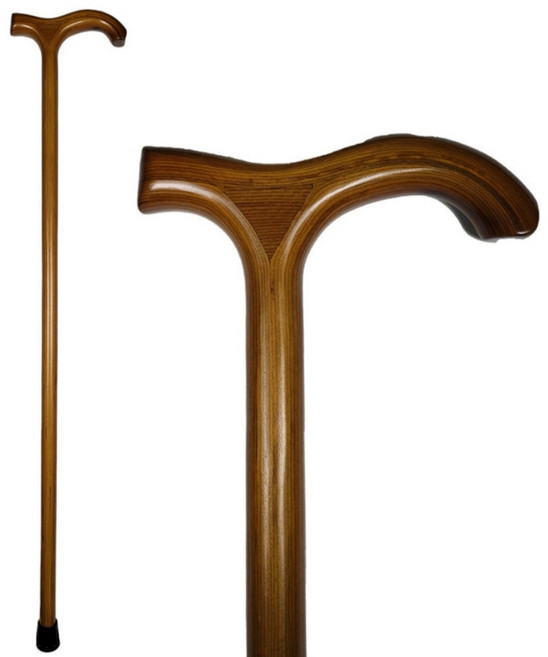 위클 원목 고급 무광 노인 어르신 효도 지팡이, 1개, 무광브라운