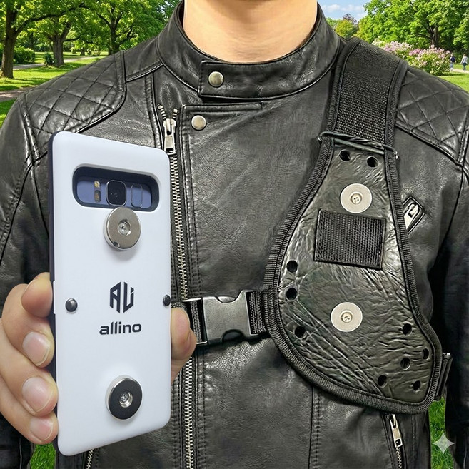 인씨네 오토바이 배달대행 멜빵 자석거치대 초강력 어깨걸이 조끼 고리 라이더용 전기 자전거 택배 작업용, 상세페이지 참조