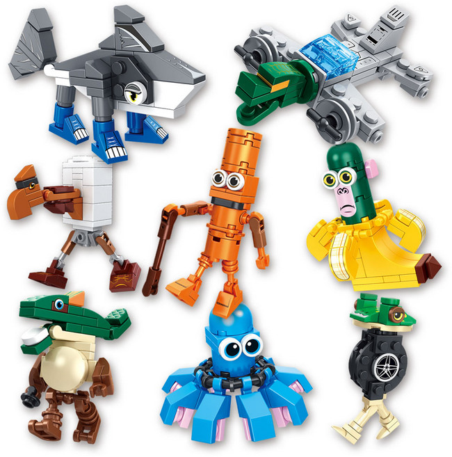 이탈리안 브레인롯 Italian brainrot 블록 8종 Q2340605, 8개