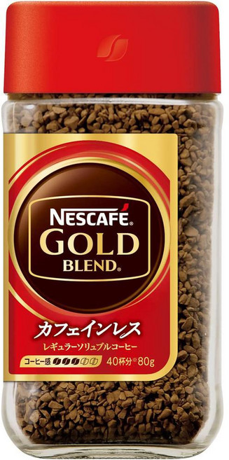 Nescafe RSC 일본직구 네스카페 골드 블렌드 디카페인 커피 파우더 2.8온스 (80g), 사이즈