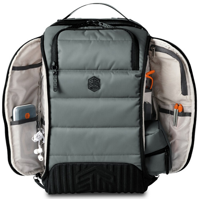 에스티엠굿즈 덕스 16L 15/16인치 노트북 백팩, 그레이 스톰