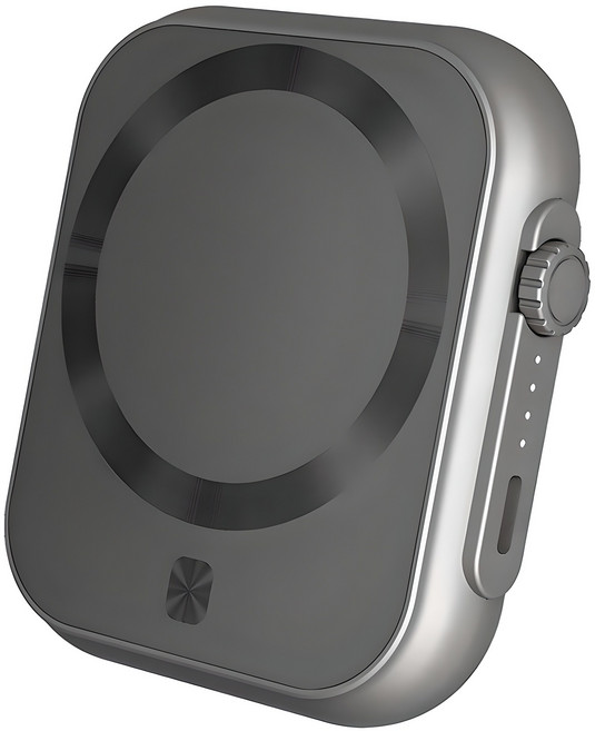 유엠투 3in1 맥세이프 애플워치 PD 20W 고속 무선 충전 보조배터리 5000mAh, UMPB-MF3in1, 그레이