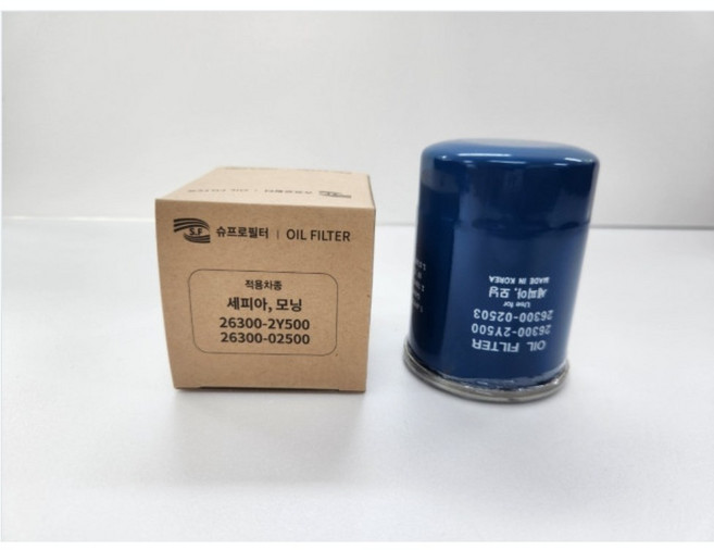 기아전차종(구) 모닝 모닝어반 스토닉1.4 세피아 오일필터 26300-2Y500, 1개