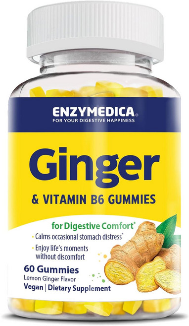 엔자이메디카 진저 & 비타민 B6 구미, 60정, 1개