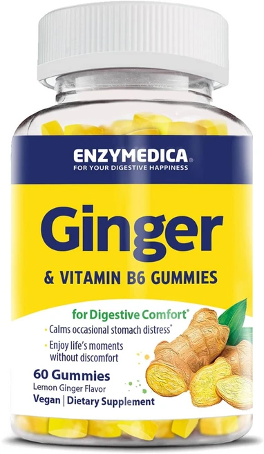 엔자이메디카 진저 & 비타민 B6 구미, 60정, 1개 - 쿠팡