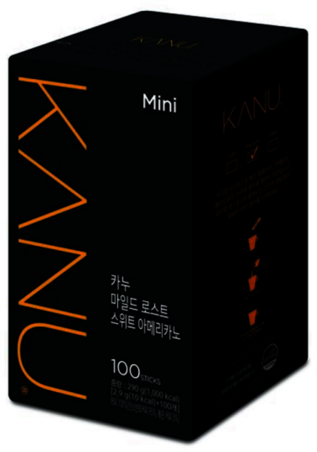 카누 마일드 로스트 스위트 아메리카노 미니 100입, 290g, 100개입, 1개