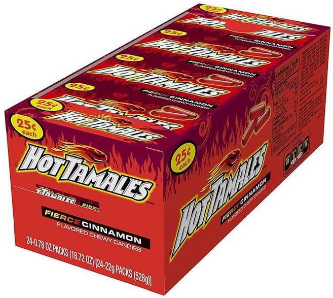 Hot Tamales (24개 1박스 - 2.2kg(0.75온스) 개별 팩)