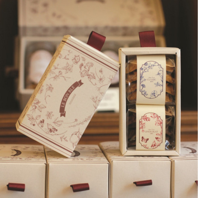 수제 버터쿠키 2종 선물세트 선물용디저트 답례품 [원산지:버터 37%(프랑스산)외], 2개, 45g