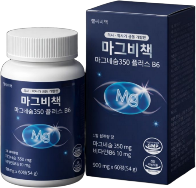 유기산 고함량 마그네슘 영양제 350mg 추천 구매 1위 마그비책, 1개, 60정