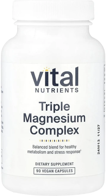 바이탈뉴트리언츠 트리플 마그네슘 250mg 베지캡슐 90정, 2개 - 쿠팡