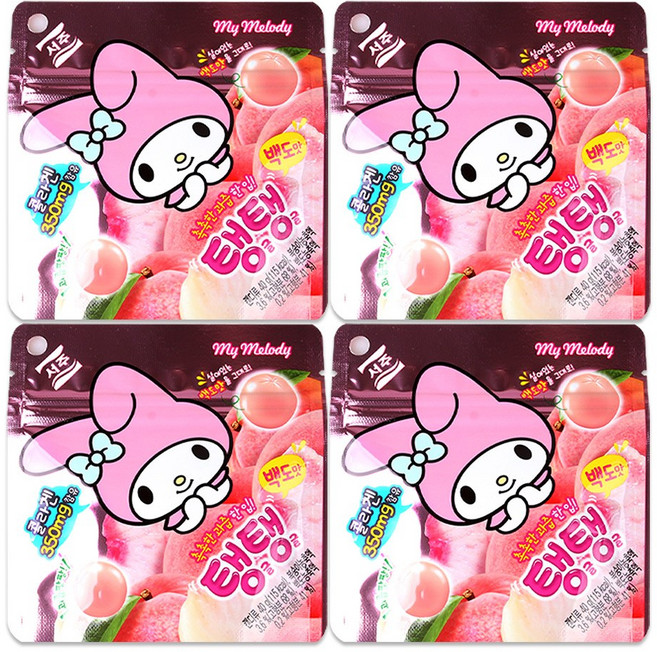 산리오 마이멜로디 탱글탱글 젤리, 40g, 4개