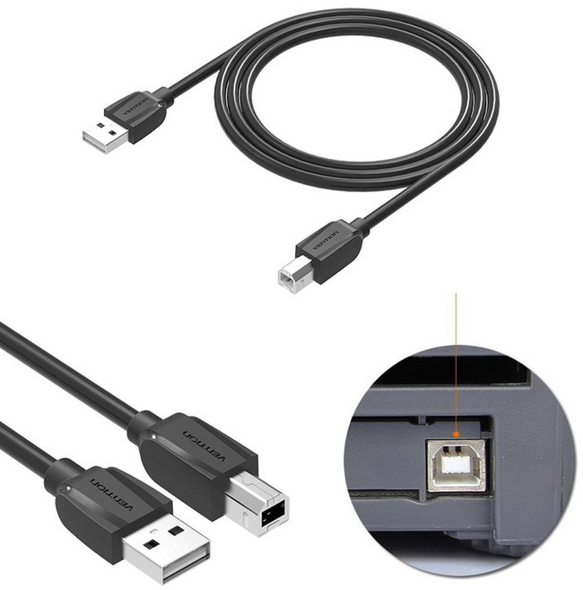 USB to 호스트 MIDI 스퀘어 포트 커넥터 이터 케이블 M .5M 2M 3M 5M 2.0 Ya ma ha CA sio 전자 피아노 드럼용, 5m, 05 5M