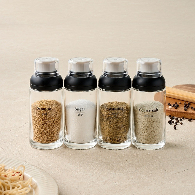 모던하우스 WOW 다용도 유리양념병 170ml 4P세트-KC0726003, 1개