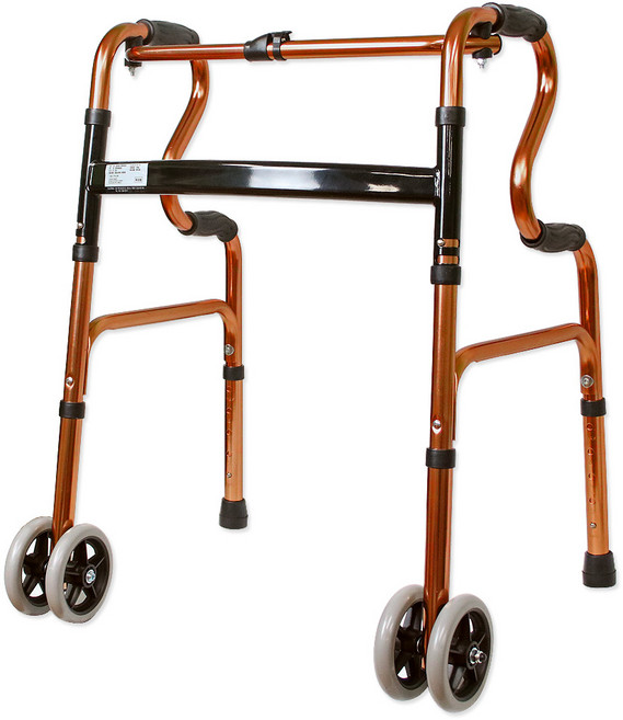 고령자용 2단 손잡이 더블 바퀴워커 보행 보조차, 1개