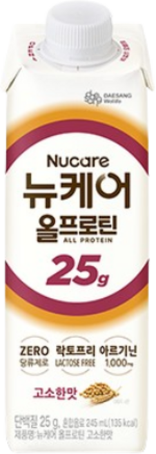 뉴케어 올프로틴 25g 고소한 맛 단백질 음료, 245ml, 12개