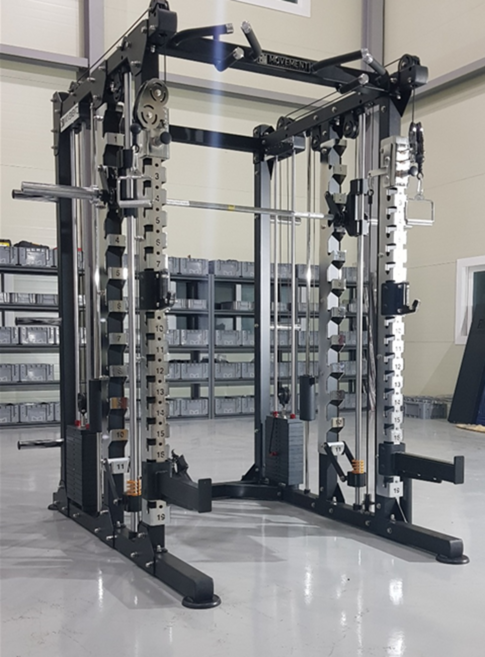 무브먼트 [MOVEMENT] 복합헬스머신 듀얼스미스하프렉 - 홈짐용/가정용