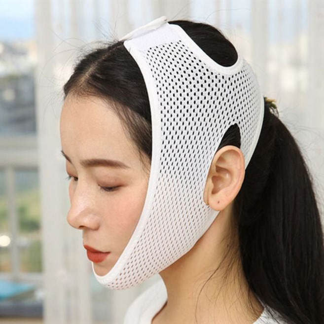 통기성 얼굴 리프팅밴드 브이라인 이중턱 압박마스크aja6+3iPi