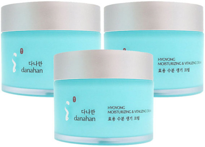 다나한 효용 수분생기크림, 3개, 150ml