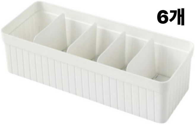 집이지 카니카니 양말 속옷 정리함 슬림 세트, 6개