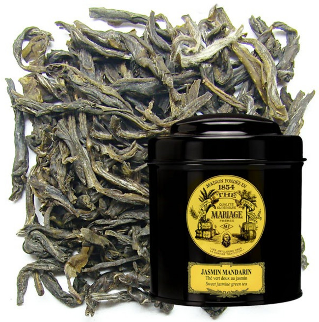 마리아주 프레르 자스민 만다린 녹차 프랑스산 잎차 틴캔 100g, 1개, 1개, 1개입