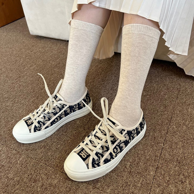 트레스패스 100% 국내생산 여성용 프리미엄 롱 무지 장목양말 8켤레