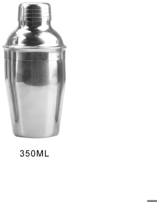 250/350/550/750ml 스테인레스 스틸 칵테일 셰이커 1PC Barware 보스턴 마티니 칵테일 와인 믹서 파티 바 도구, [03] 350ML