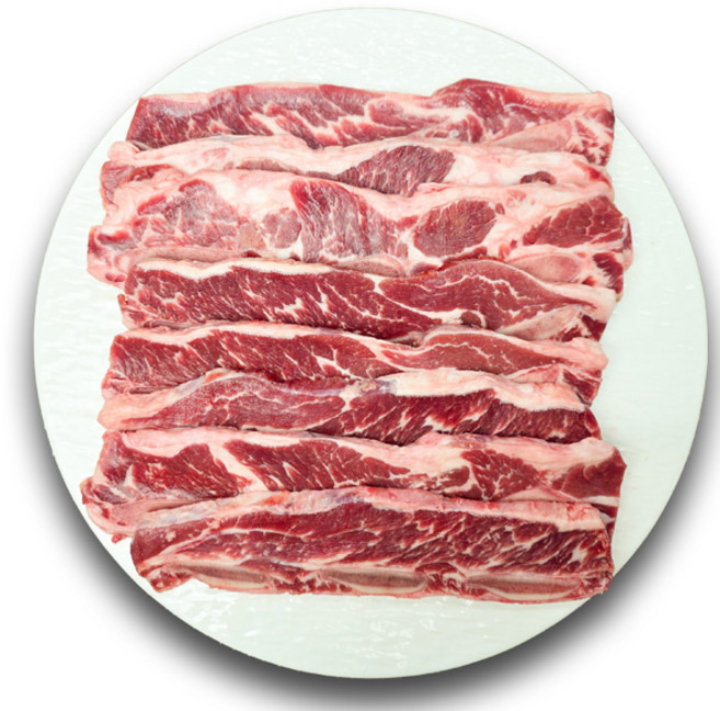 미트애/미트kg 명품 곡물 LA꽃갈비6.7.8번재째 1KG+1KG LA갈비 2KG, 1개