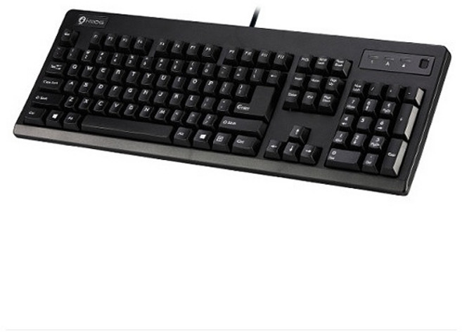 아이락스 유선키보드 IRK27WF 지문인식 블랙/USB, 1개