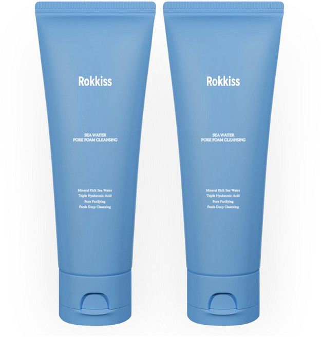 록키스 씨 워터 모공 폼클렌징, 120ml, 2개