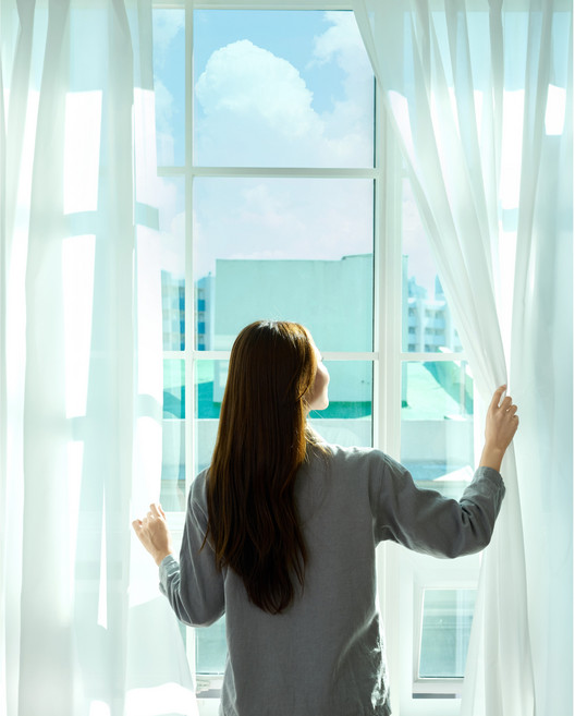 3M정품 떨어지지 않고 간편하게 붙이는 쉬폰커튼+끈 커튼봉 호환가능