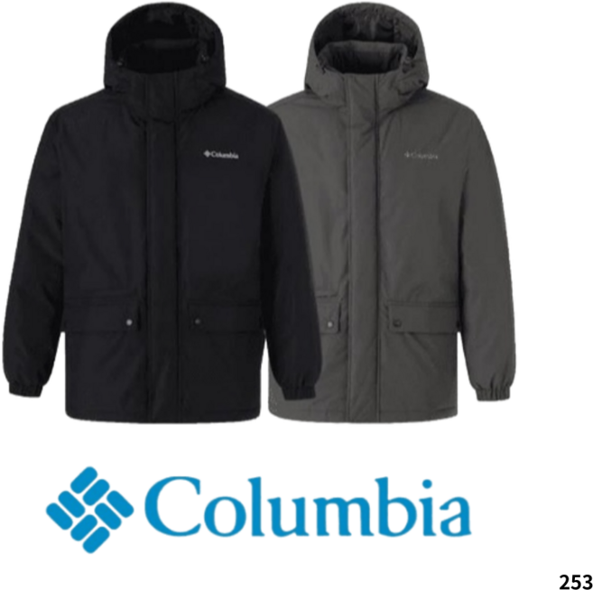 [백화점 매장판] 컬럼비아 Columbia 남성 후드 하프패딩 심플 베이직 등산 아웃도어 패딩점퍼 패딩자켓 패딩