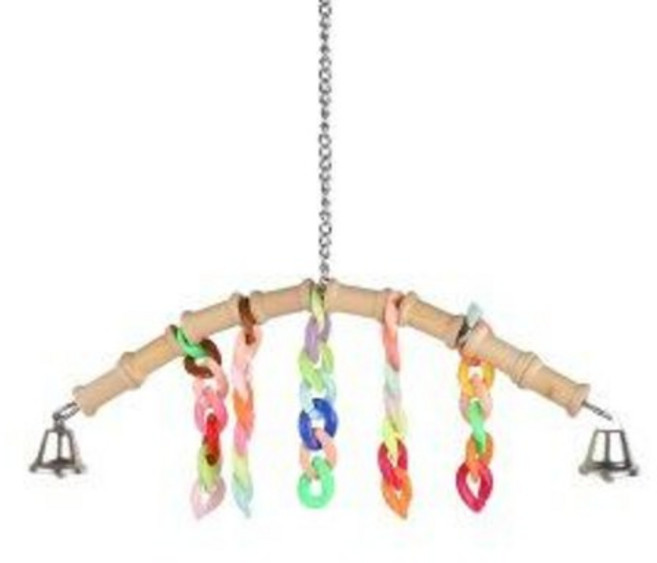 앵무새장난감 공룡등뼈 체인 그네 장난감 앵무새 코뉴어 모란 왕관 퀘이커 잉꼬, 1개