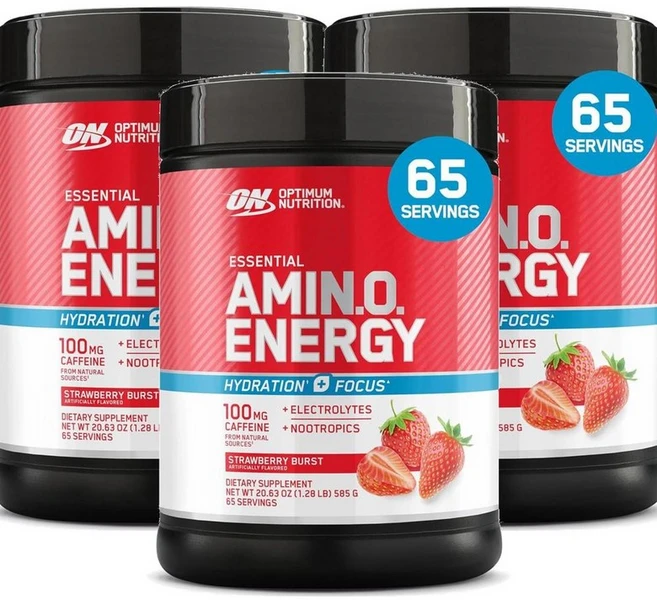 옵티멈 뉴트리션 에션셜 아미노 에너지 Optimum Nutrition Essential Amin.o. Energy 585g, 3개 - 쿠팡