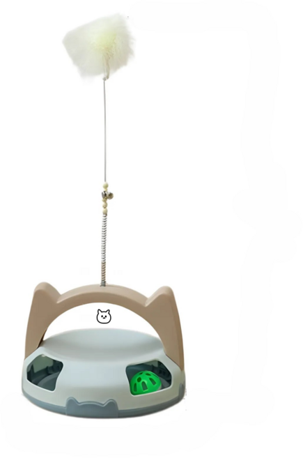 i9thx 고양이 깃털 톡톡 트랙볼 장난감, 1개