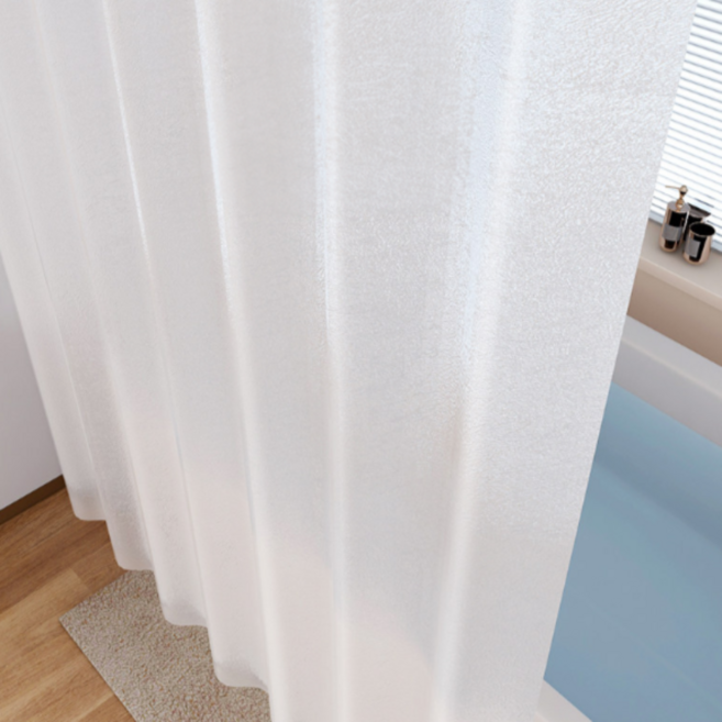 단디담은 욕실 욕조 방수 반투명 샤워커튼, 1개, 반투명 실크