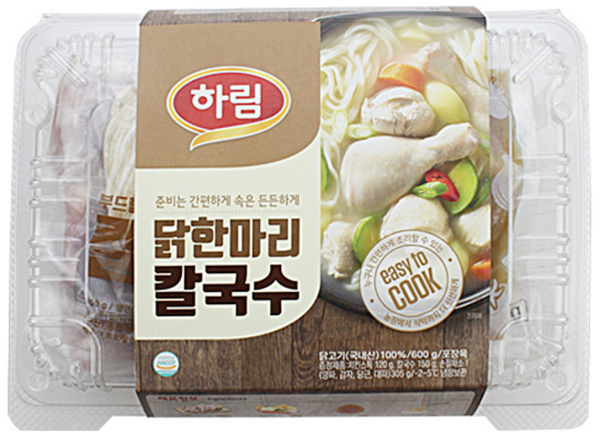 하림 밀키트 닭한마리 칼국수 600g(천지농산), 1개, 600g