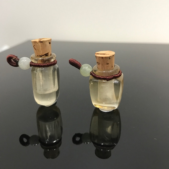 彩雅寶石精品 黃水晶寶瓶 六角造型 香氛精油香水瓶 單入, 六角瓶, 1個, 六角瓶