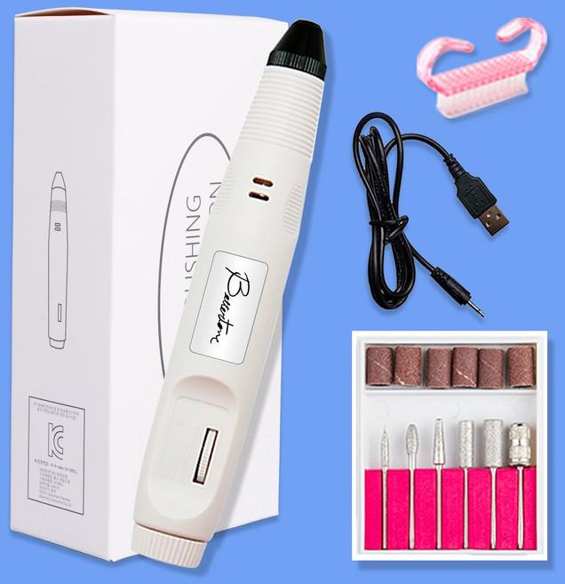 아이빛 폴스 네일드릴 + 더스트 브러쉬 세트, 1세트