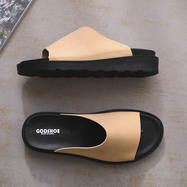 갓슈 남성용 펍제논 원피스 슬리퍼