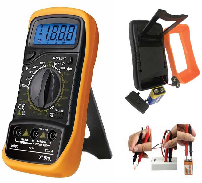 프란텍 디지털 멀티테스터기 XL830L 색상랜덤, 1개