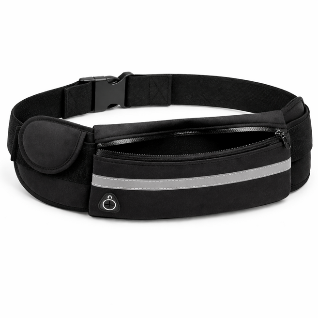 맵시핏 핸즈프리 트레킹벨트 등산 런닝 마라톤 조깅, 트레킹블랙