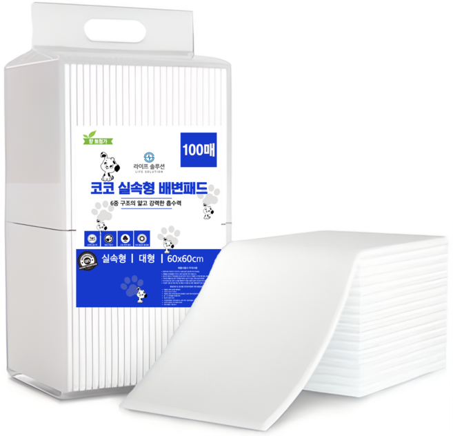 강아지 실속형 배변패드 강력흡수, 1개, 50개입