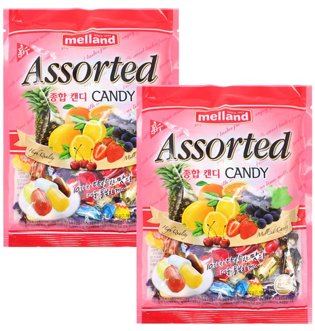 멜랜드 종합캔디 250g, 2개