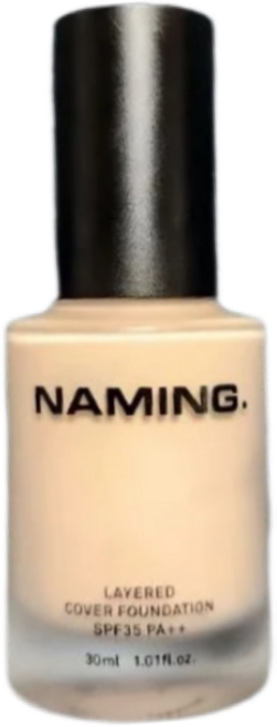 네이밍 레이어드 커버 파운데이션 밀착파데 맑은커버, 17Y, 1개