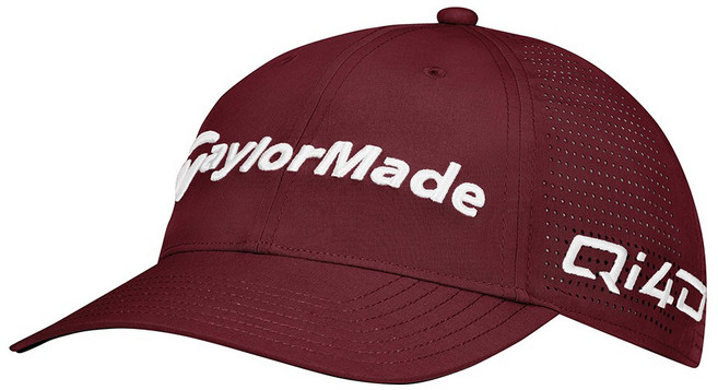 테일러메이드 2026 투어 라이트 테크 모자 UF135, 1개, 버건디